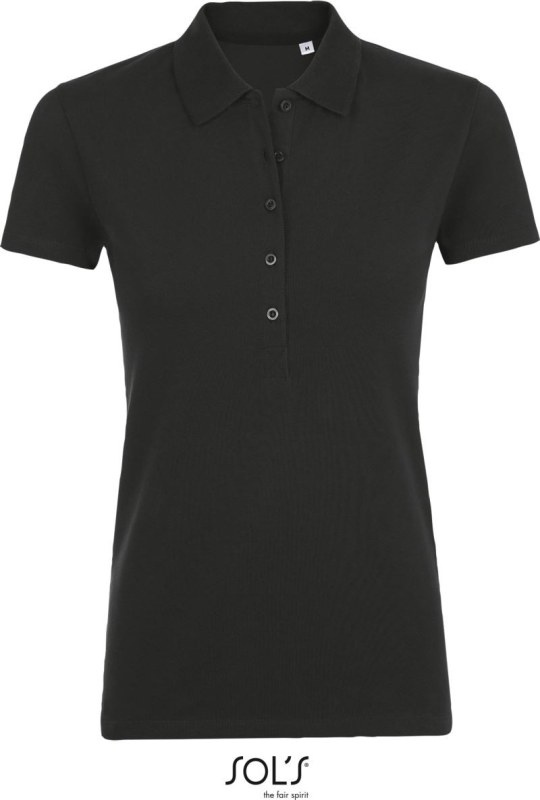 SOL´S Phoenix Women Dámské elastické piqué polo 25.1709 black - Dámské oblečení trika