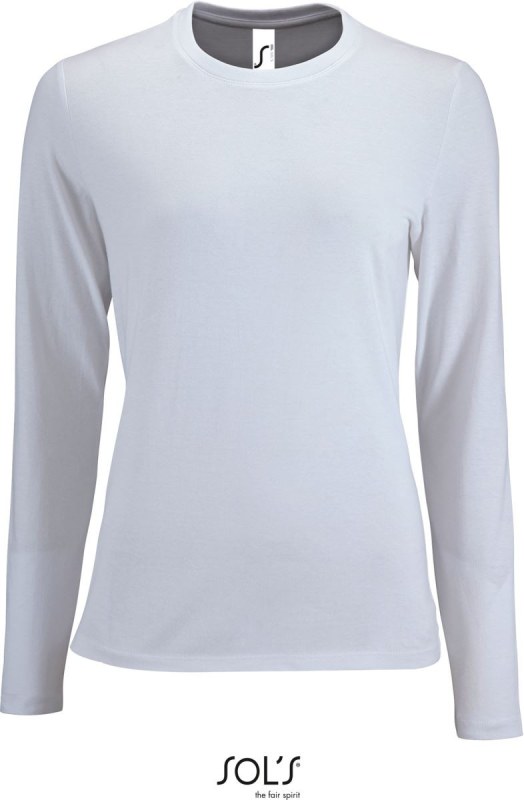 SOL´S Imperial LSL Women Dámské tričko s dlouhým rukávem 25.2075 white
