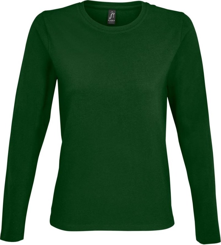 SOL´S Imperial LSL Women Dámské tričko s dlouhým rukávem 25.2075 bottle green