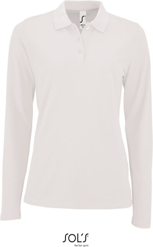 SOL´S Perfect LSL Women Dámské piqué polo s dlouhým rukávem 25.2083 white