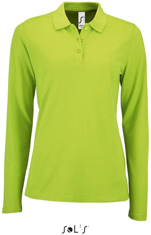 SOL´S Perfect LSL Women Dámské piqué polo s dlouhým rukávem 25.2083 apple green