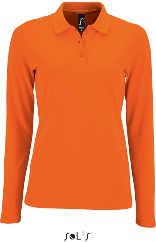 SOL´S Perfect LSL Women Dámské piqué polo s dlouhým rukávem 25.2083 orange