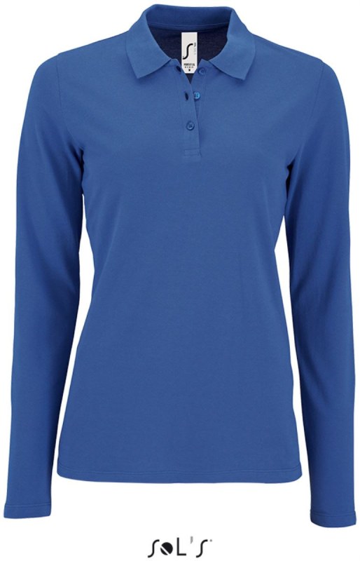SOL´S Perfect LSL Women Dámské piqué polo s dlouhým rukávem 25.2083 royal blue