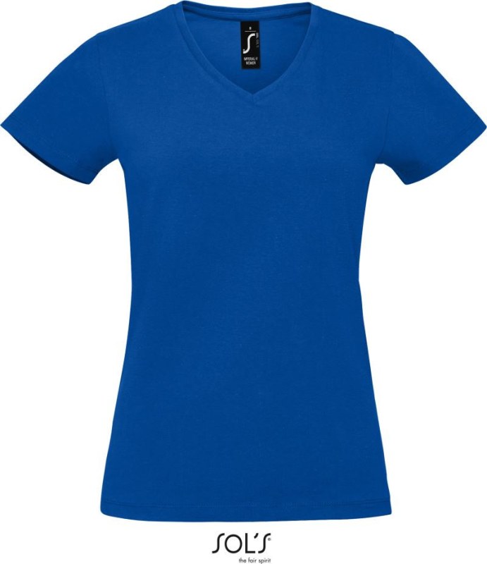 SOL´S Imperial V Women Dámské tričko do V z těžké bavlny 25.2941 royal blue