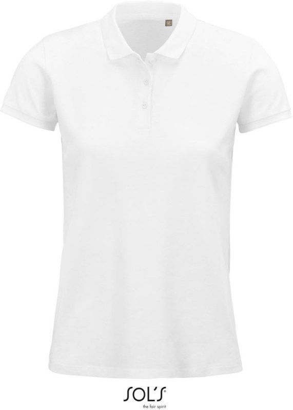 SOL´S Planet Women Dámské piqué polo z bio bavlny 25.3575 white