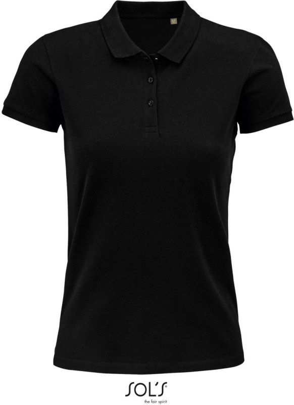 SOL´S Planet Women Dámské piqué polo z bio bavlny 25.3575 black