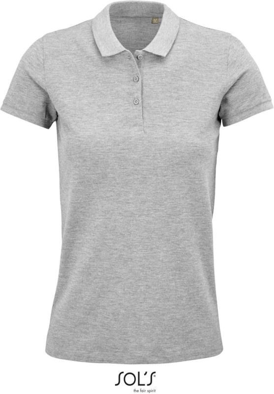 SOL´S Planet Women Dámské piqué polo z bio bavlny 25.3575 grey melange