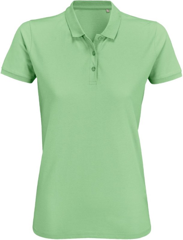 SOL´S Planet Women Dámské piqué polo z bio bavlny 25.3575 frozen green