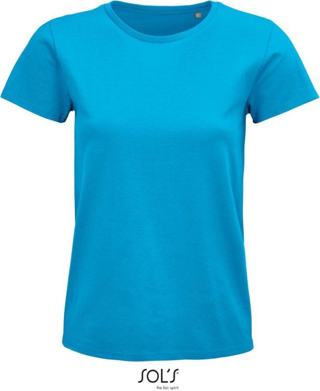 SOL´S Pioneer Women Dámské tričko z bio bavlny 25.3579 aqua