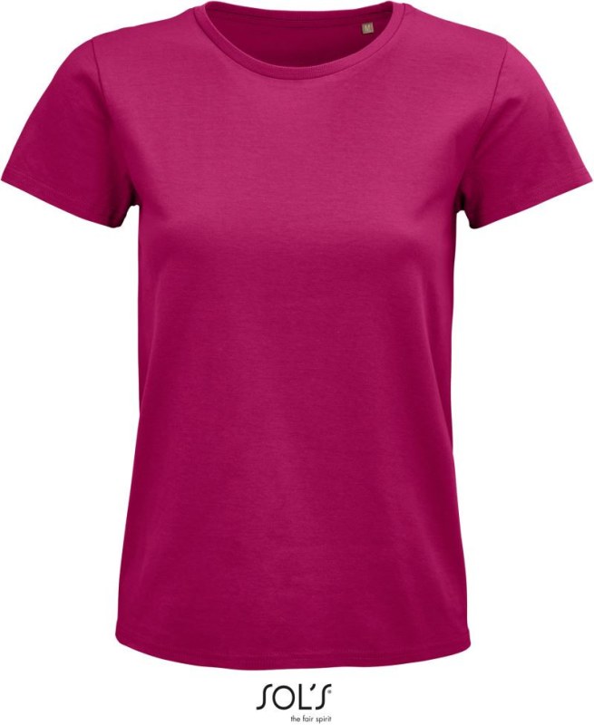 SOL´S Pioneer Women Dámské tričko z bio bavlny 25.3579 fuchsia