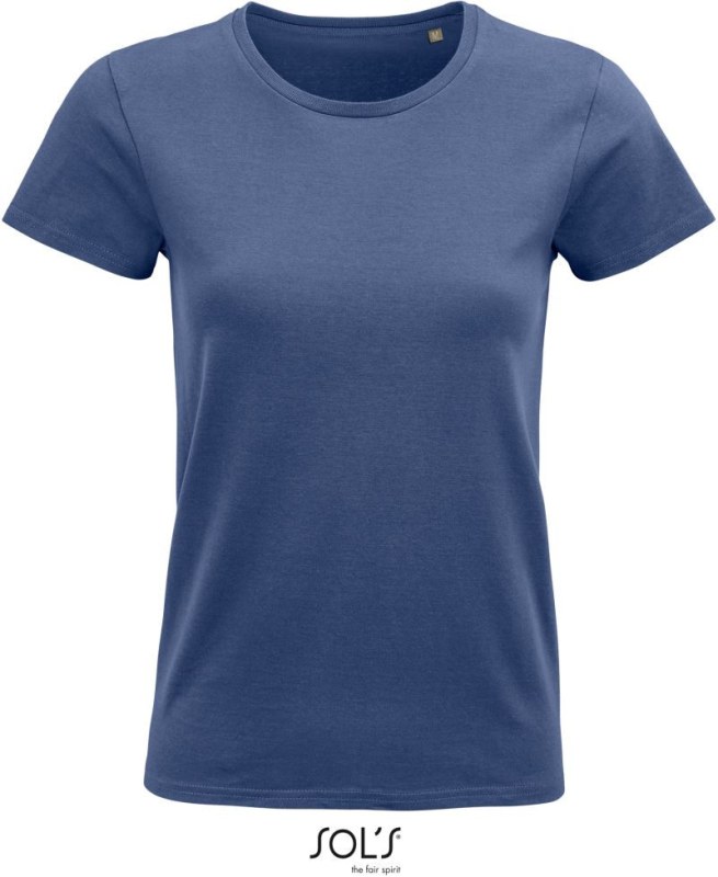 SOL´S Pioneer Women Dámské tričko z bio bavlny 25.3579 denim
