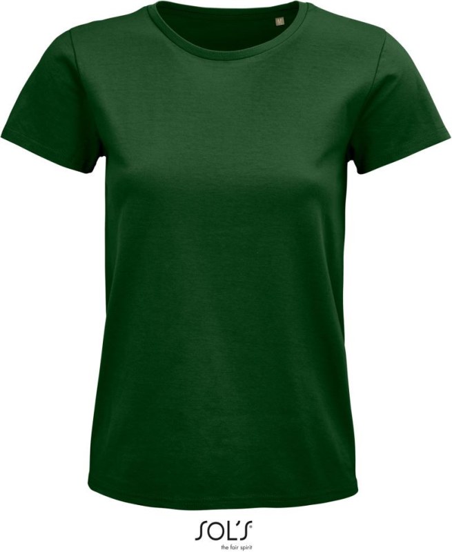 SOL´S Pioneer Women Dámské tričko z bio bavlny 25.3579 bottle green