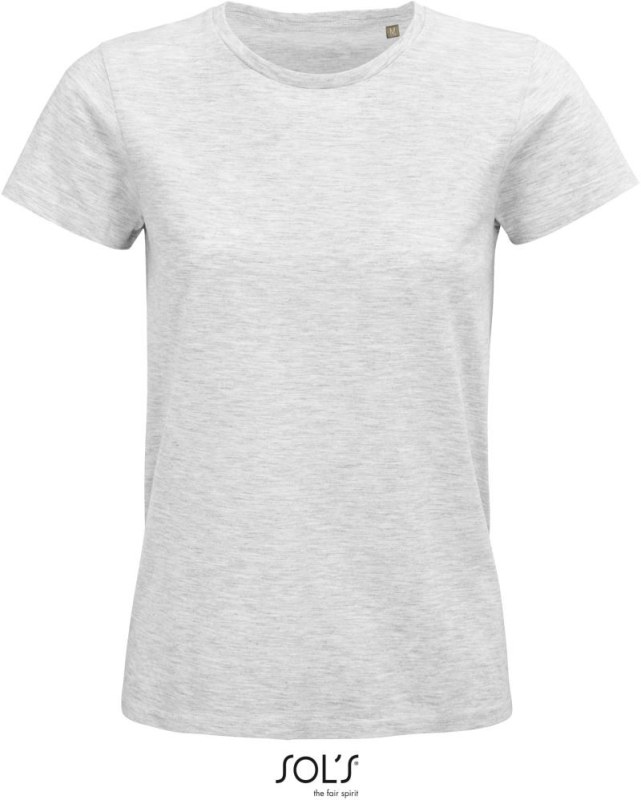 SOL´S Pioneer Women Dámské tričko z bio bavlny 25.3579 ash