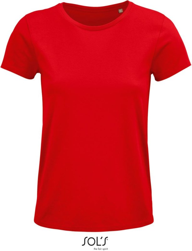SOL´S Crusader Women Dámské tričko z bio bavlny 25.3581 red