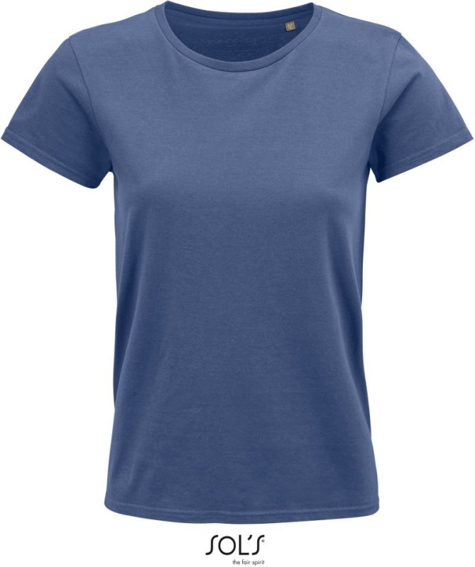 SOL´S Crusader Women Dámské tričko z bio bavlny 25.3581 denim