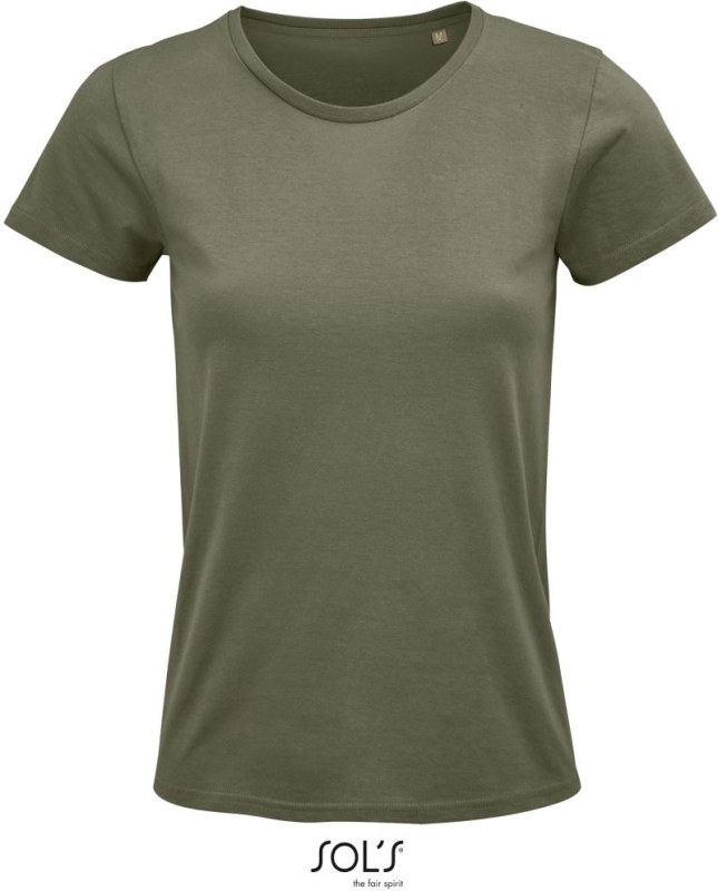 SOL´S Crusader Women Dámské tričko z bio bavlny 25.3581 khaki