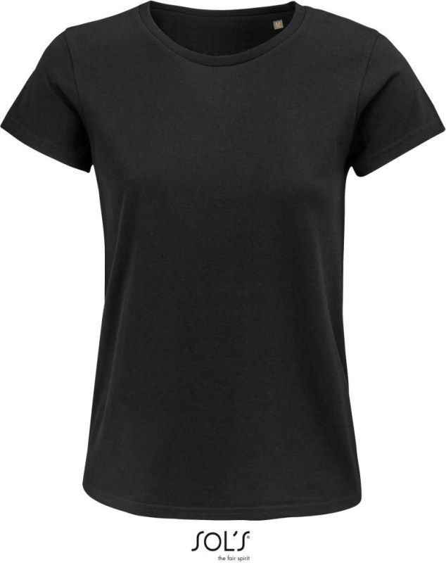 SOL´S Crusader Women Dámské tričko z bio bavlny 25.3581 deep black