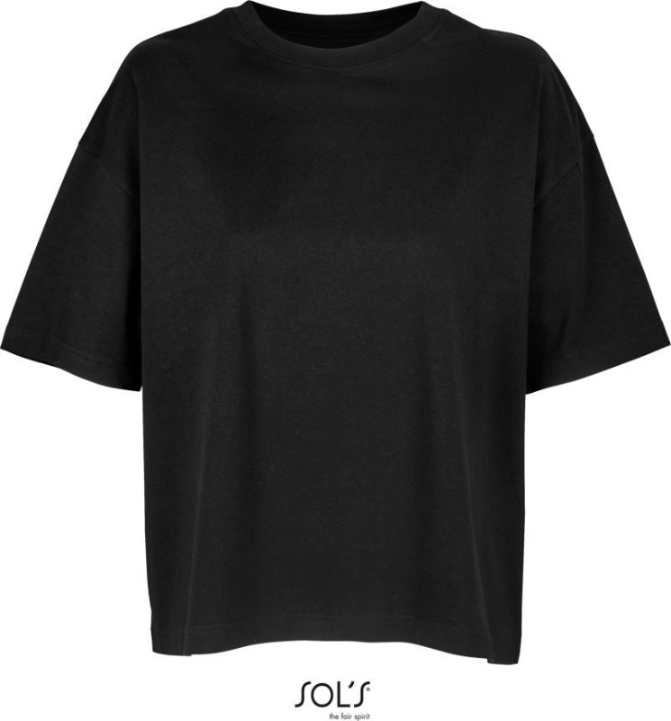 SOL´S Boxy Women Dámské oversize tričko 25.3807 deep black - Dámské oblečení trika