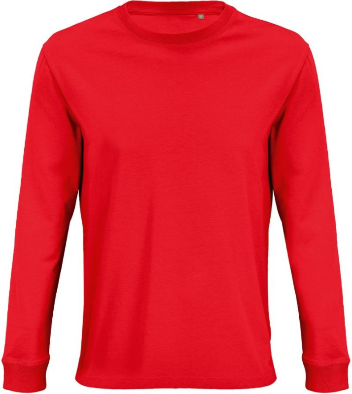 SOL´S Pioneer LSL Tričko s dlouhým rukávem z bio bavlny 25.3982 bright red