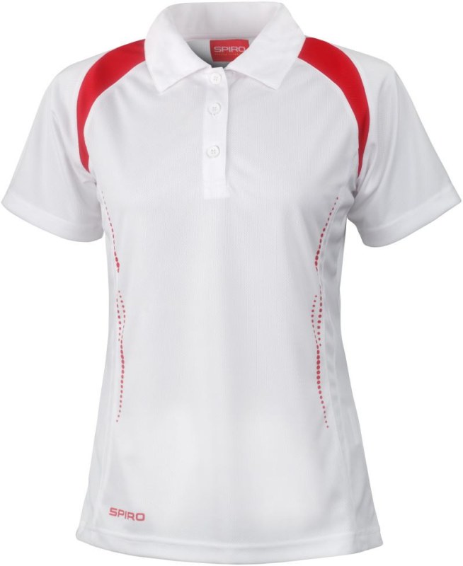 Spiro S 177F Dámské týmové piqué polo 29.177F white/red