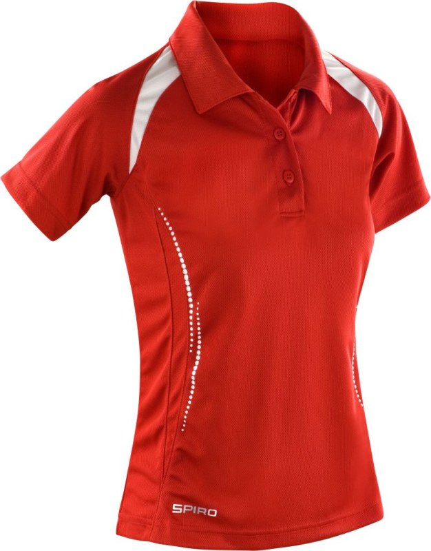 Spiro S 177F Dámské týmové piqué polo 29.177F red/white