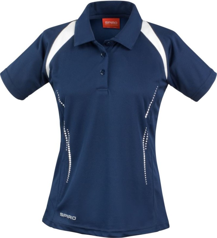Spiro S 177F Dámské týmové piqué polo 29.177F navy/white - Dámské oblečení trika