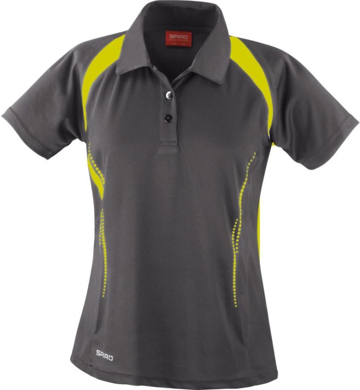Spiro S 177F Dámské týmové piqué polo 29.177F grey/lime