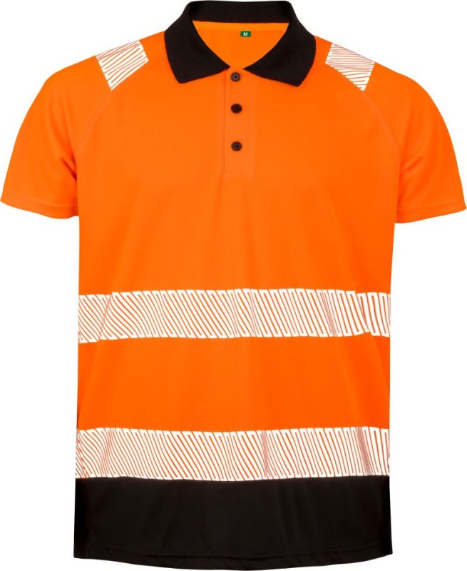 Result R 501X Bezpečnostní polo 30.501X fluorescent orange/black