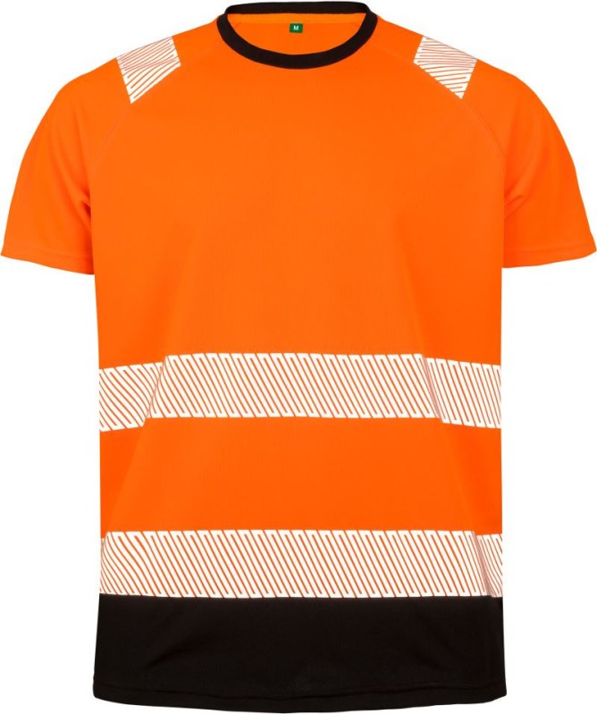 Result R 502X Bezpečnostní tričko 30.502X fluorescent orange/black