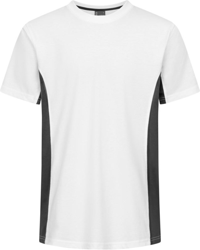 Promodoro 3590 Unisex kontrastní pracovní tričko - EXCD 40.3590 white/charcoal