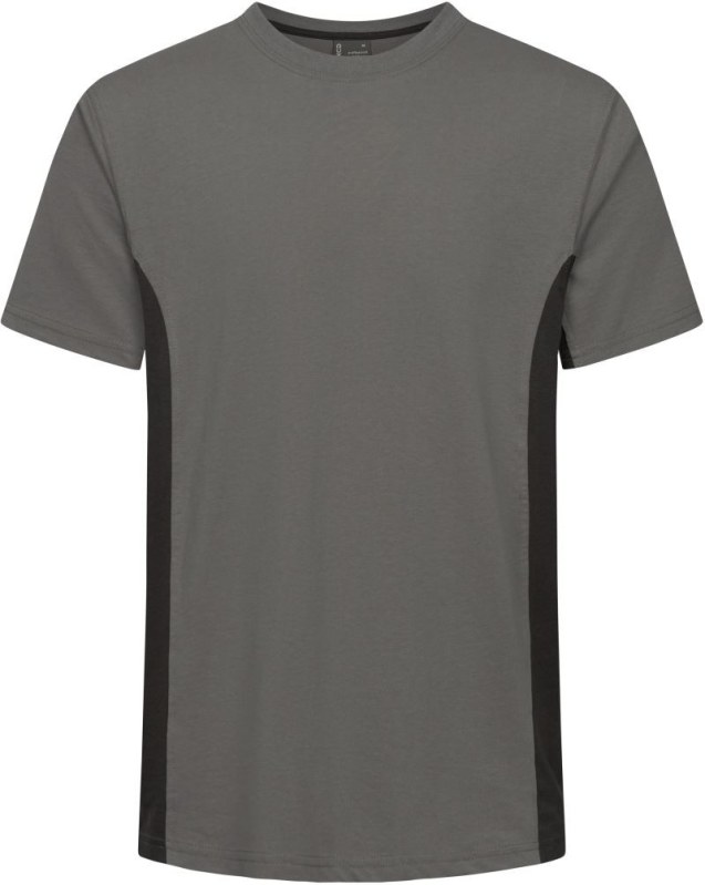 Promodoro 3590 Unisex kontrastní pracovní tričko - EXCD 40.3590 steel grey/charcoal