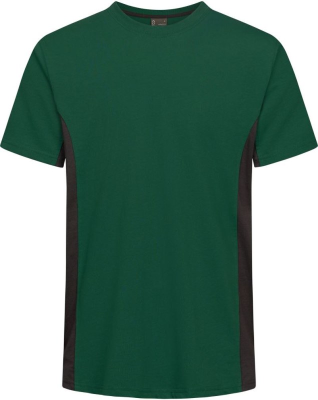 Promodoro 3590 Unisex kontrastní pracovní tričko - EXCD 40.3590 forest/charcoal