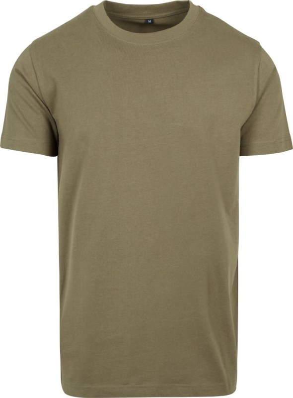 Build your Brand BY 004 Tričko z těžké bavlny 56.0004 olive