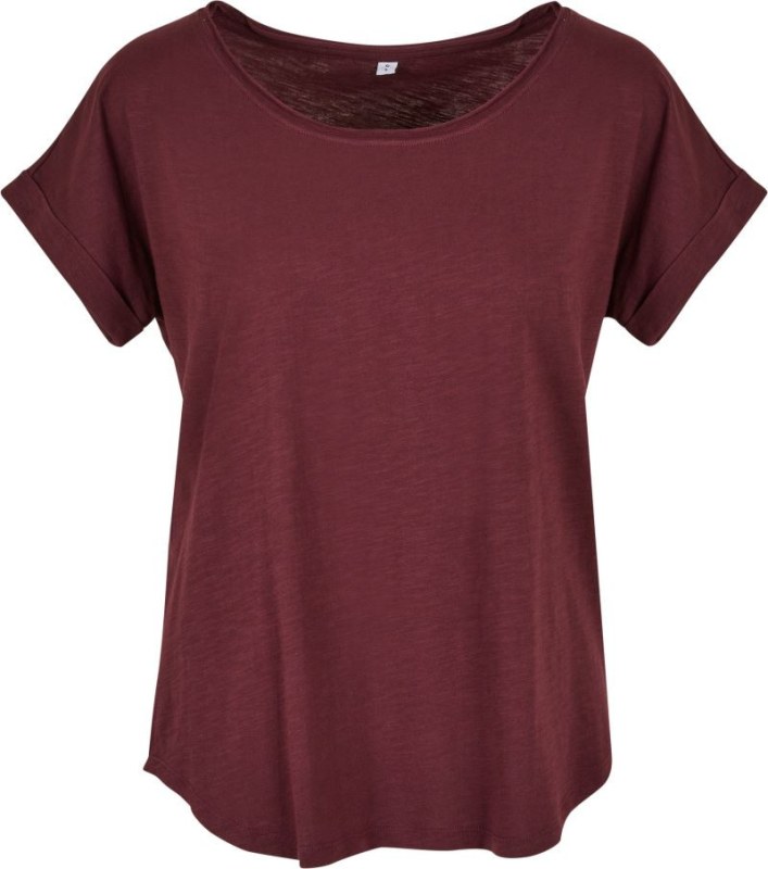 Build your Brand BY 036 Dámské slubové tričko 56.0036 cherry