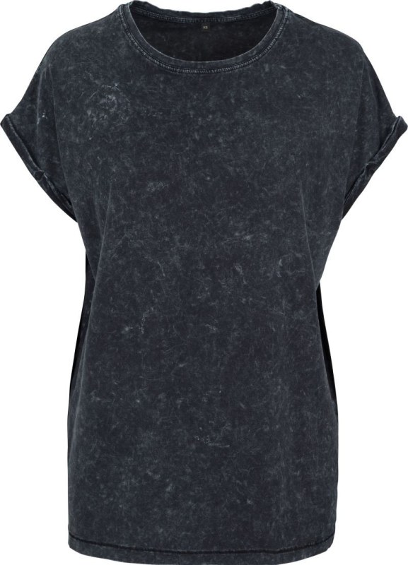 Build your Brand BY 053 Dámské tričko "Acid Wash" 56.0053 black