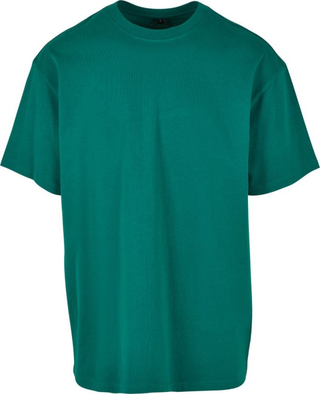 Build your Brand BY 102 Oversize tričko z&nbsp;těžké bavlny 56.0102 green - Dámské oblečení trika