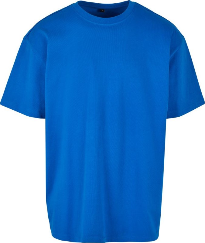 Build your Brand BY 102 Oversize tričko z těžké bavlny 56.0102 cobalt blue