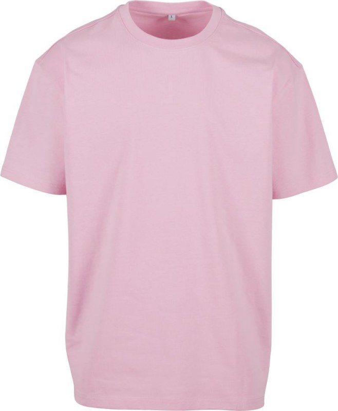 Build your Brand BY 102 Oversize tričko z těžké bavlny 56.0102 soft pink