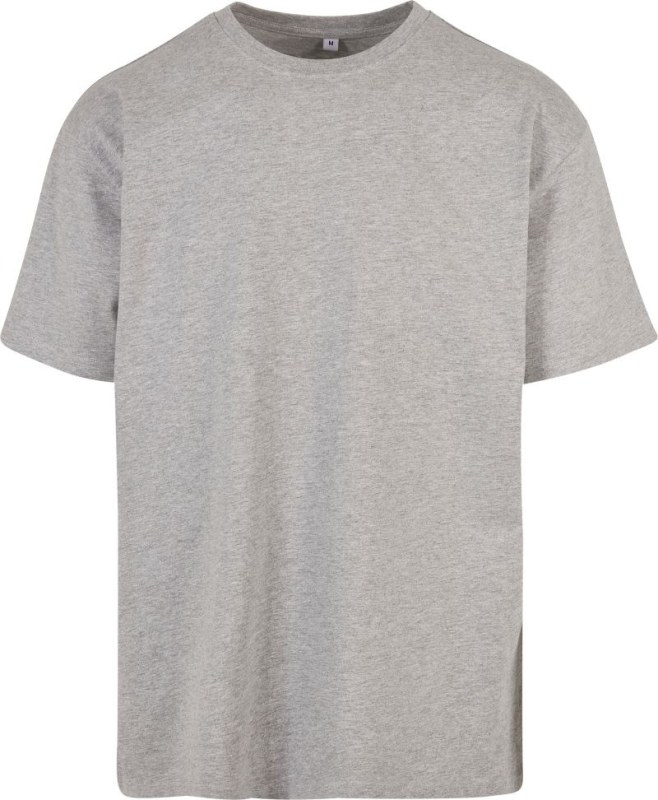 Build your Brand BY 102 Oversize tričko z těžké bavlny 56.0102 heather grey