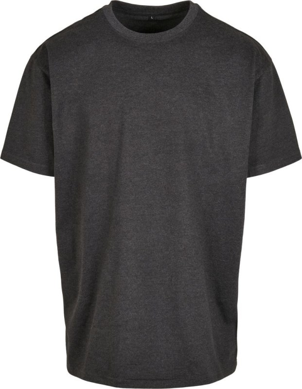 Build your Brand BY 102 Oversize tričko z&nbsp;těžké bavlny 56.0102 charcoal - Dámské oblečení trika