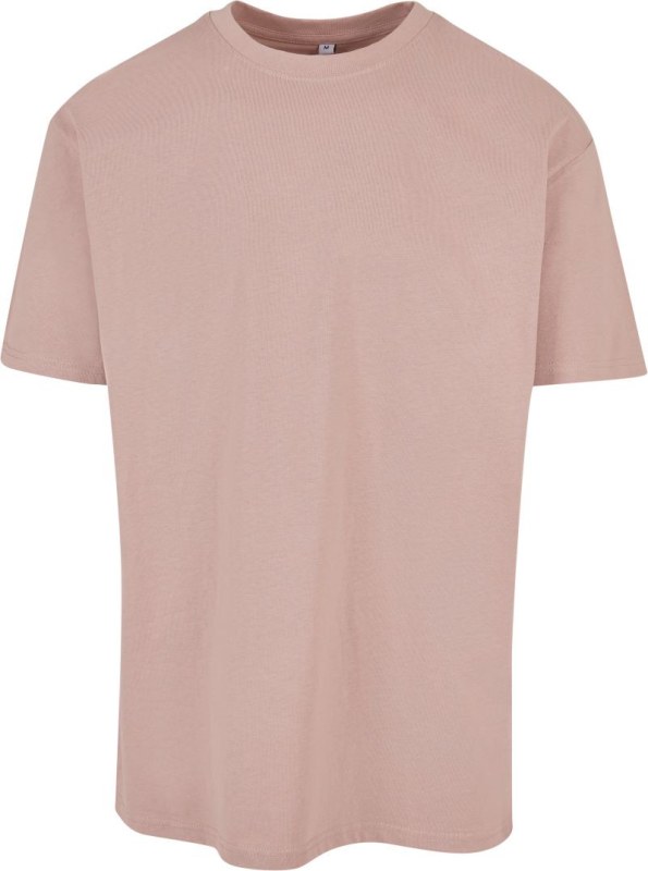 Build your Brand BY 102 Oversize tričko z těžké bavlny 56.0102 dusk rose