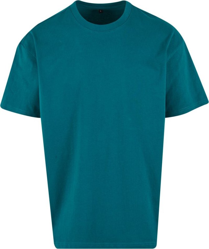 Build your Brand BY 102 Oversize tričko z těžké bavlny 56.0102 retro green