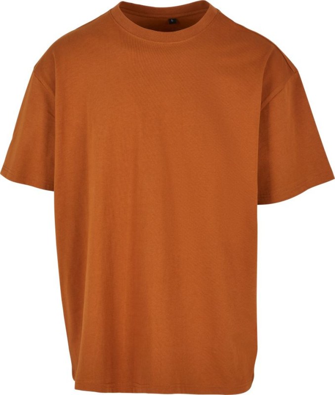 Build your Brand BY 102 Oversize tričko z těžké bavlny 56.0102 toffee