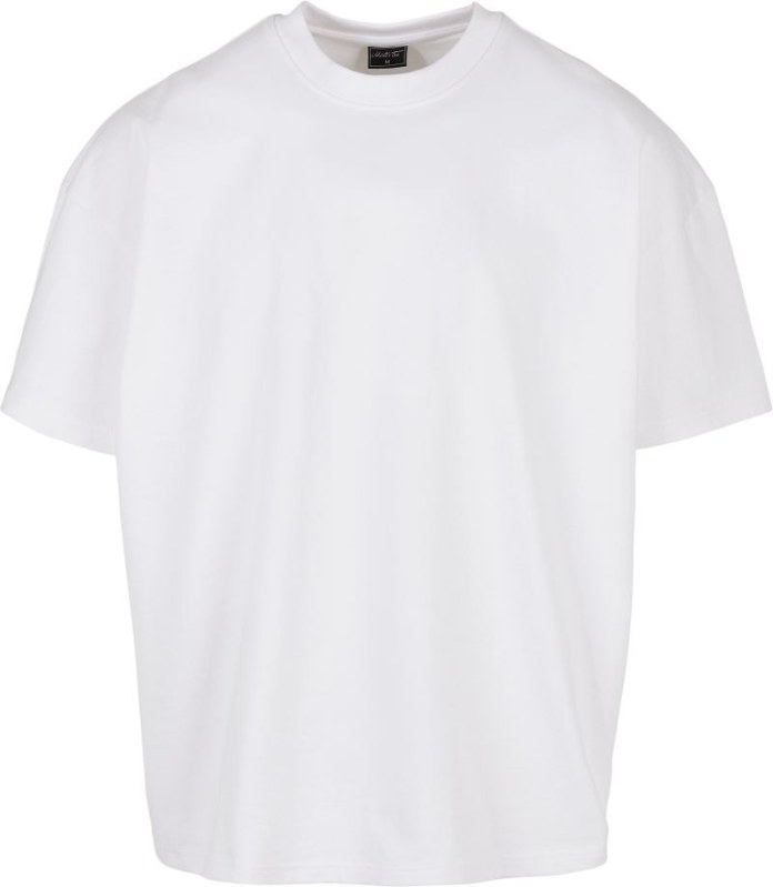 Build your Brand BY 163 Oversize tričko z tězké bavlny 56.0163 white
