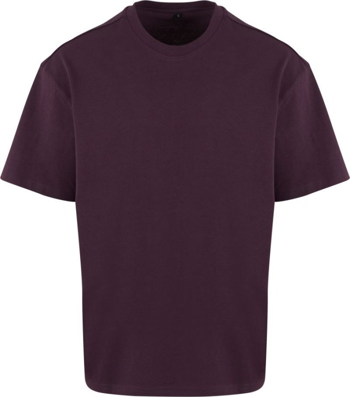 New Morning Studios NM 003 Unisex oversize tričko z&nbsp;těžké bavlny 57.0003 plum purple - Dámské oblečení trika