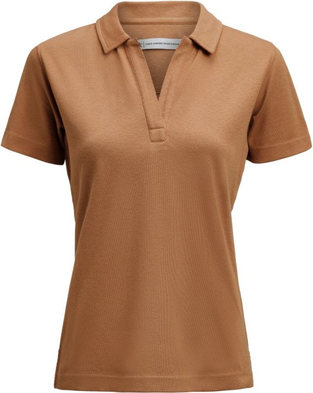 James Harvest Scarsdale Polo Women Dámské piqué polo z těžké bavlny 62.2504 hazel