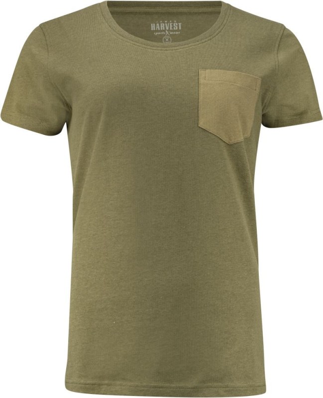 James Harvest Walcott T-Shirt Women Dámské tričko "Two-Tone" 62.4009 moss green