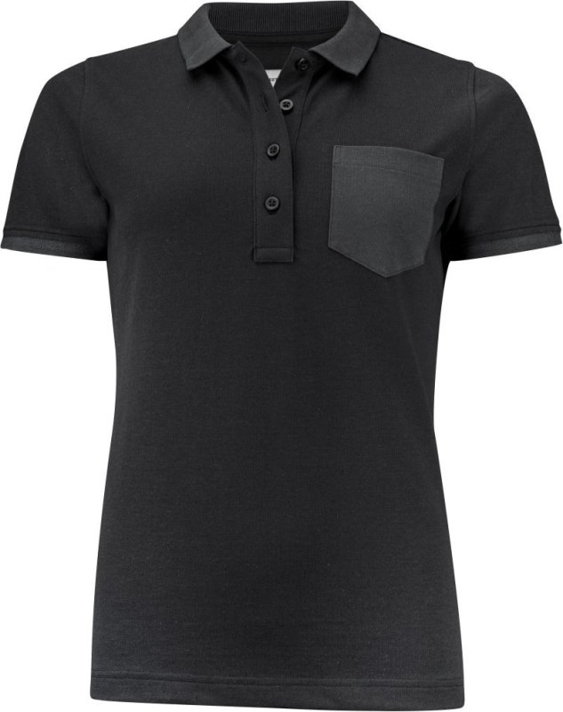 James Harvest Pinedale Polo Women Dámské piqué polo z těžké bavlny "Two-Tone" 62.5039 black