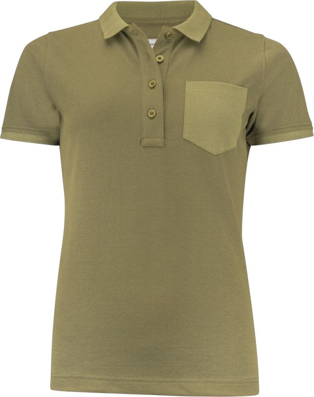 James Harvest Pinedale Polo Women Dámské piqué polo z těžké bavlny "Two-Tone" 62.5039 moss green