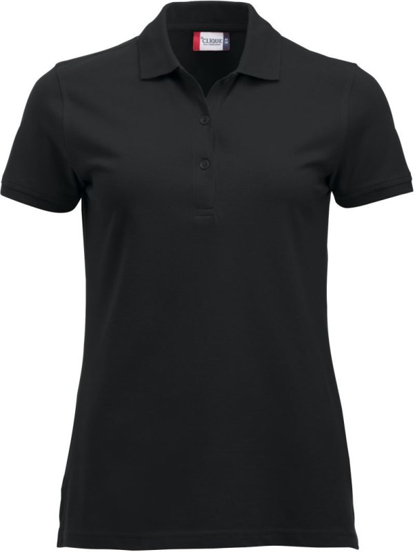 Clique Classic Marion S/S Dámské piqué polo z těžké bavlny 67.8246 black